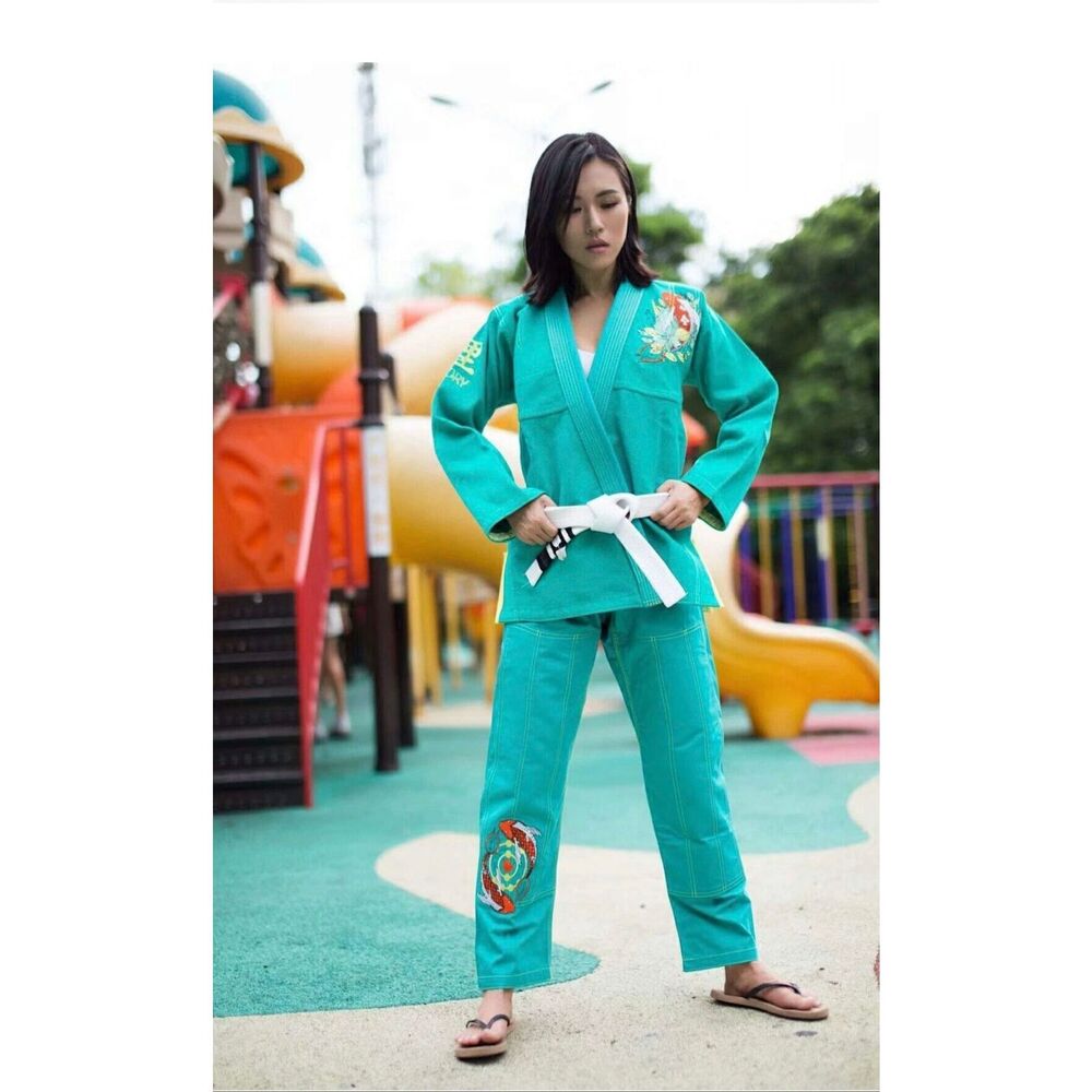 FLUORY BJJ Gi for Ladies Women Brazilian Jiu Jitsu Suit Female Kimo... Fast Ship